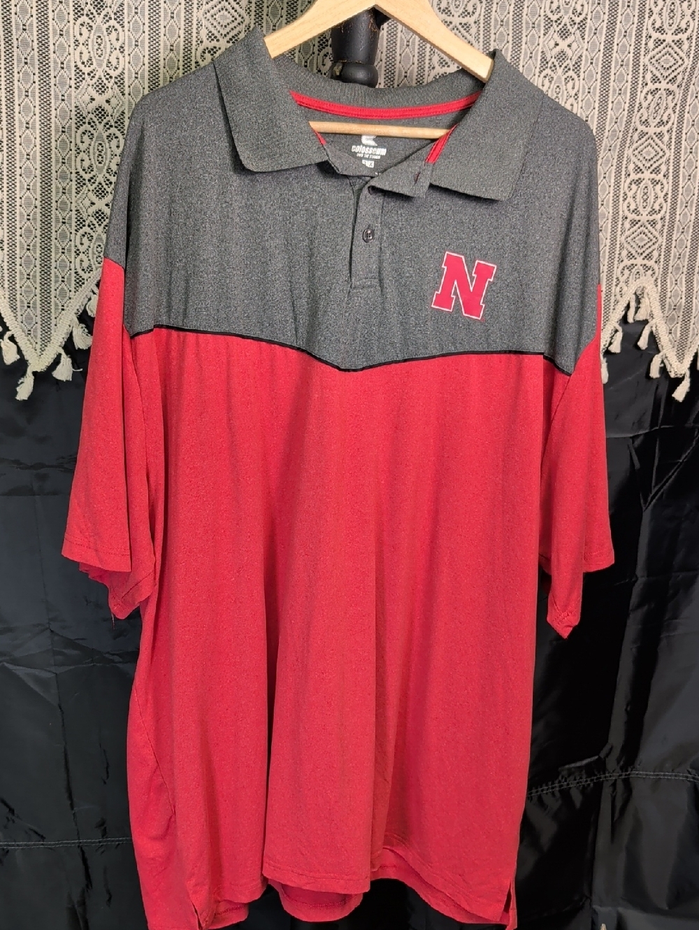 Men's 3x Nebraska Polo Shirt Huskers Colosseum Go Big Red GBR